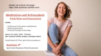 Achtsamkeit & Meditation Schnuppertraining